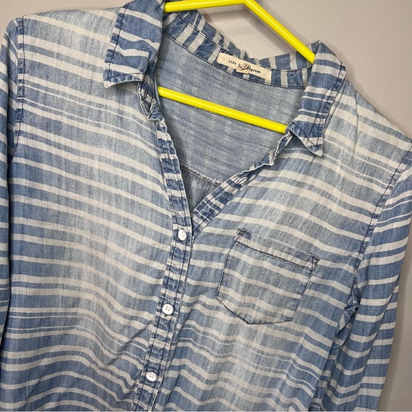 Life in progress denim shirt - Picture 2 of 6